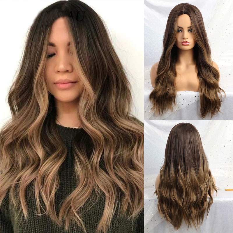 24 Inches Long Synthetic Natural Hair Wigs - Trendycomfy