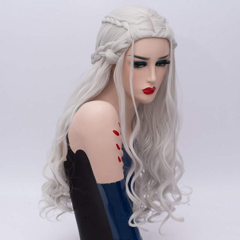 Long Synthetic Wigs Braiding Hair Blonde Rose Net Game of Thrones - Trendycomfy