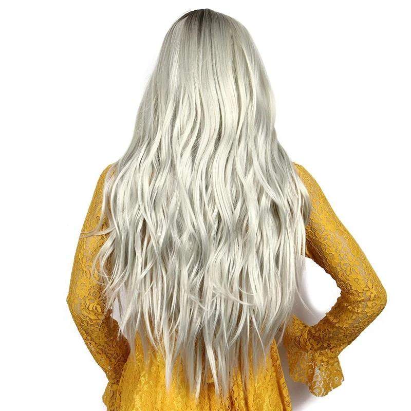 Trendy Glueless Long Wave Synthetic Heat Resistant Fiber Wigs for Women - Trendycomfy