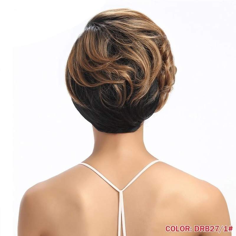 Short Wavy Synthetic Heat Resistant Synthetic Wigs - Trendycomfy