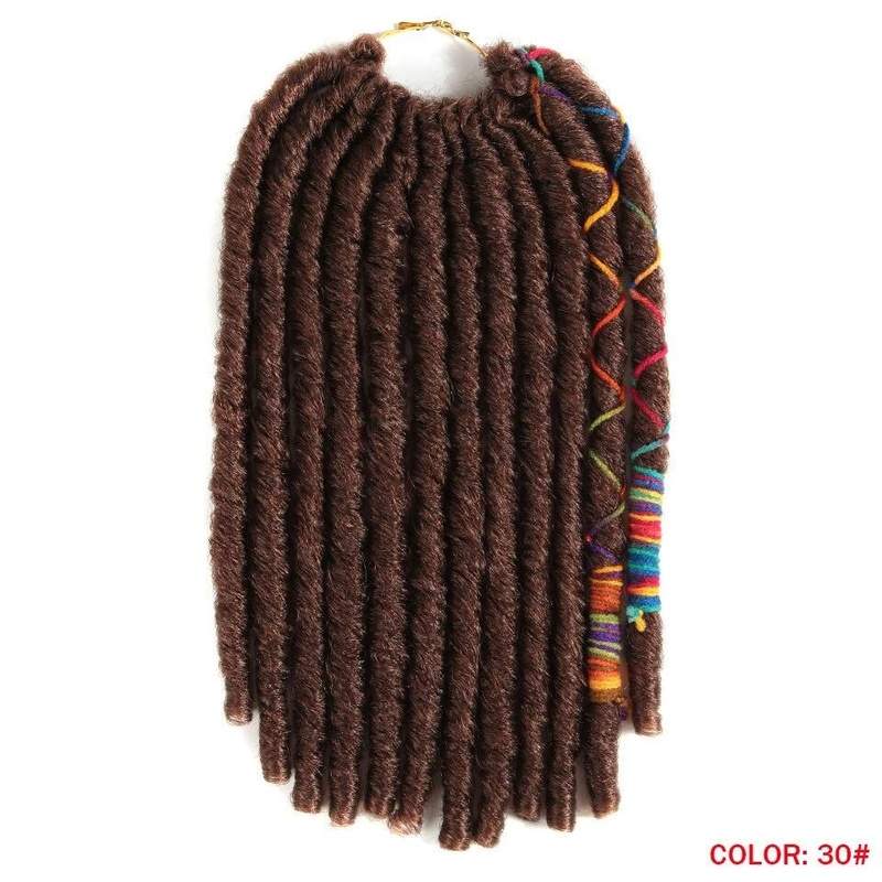 12Inch 12Strands Faux Braids Crochet Hair - Trendycomfy