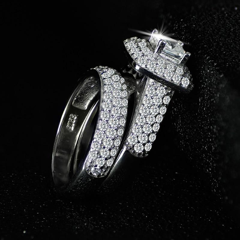 Trendy Luxury 925 Sterling Silver Ring Set - Trendycomfy
