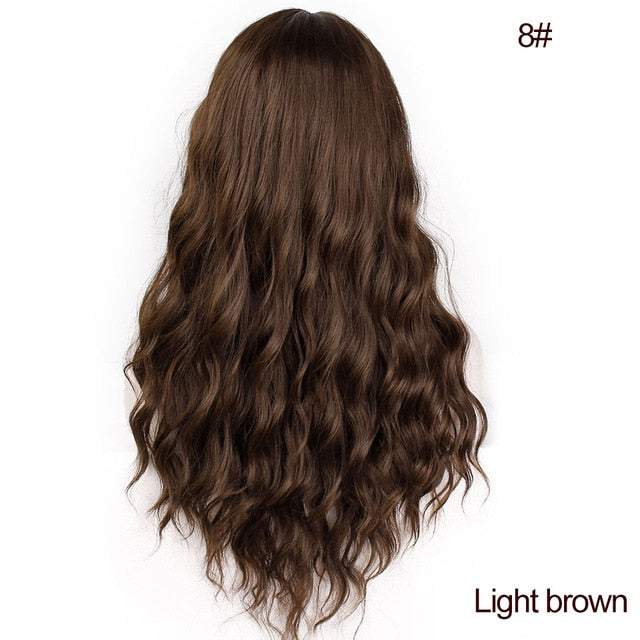 Synthetic Long Wavy Natural Wigs - Trendycomfy