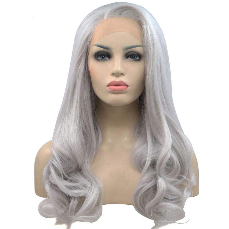 Natural Wavy High Temperature Synthetic Lace Wig - Trendycomfy